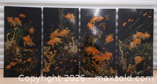 MaxSold Auction: Set of 4 Asian Lacquer Panel Wall Art - Ottawa (Ontario, Canada) SELLER MANAGED Moving Online Auction - Coventry Road (STORAGE)