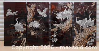 MaxSold Auction: Set of 4 Asian Mother of pearl inlay Panel Wall Art - Ottawa (Ontario, Canada) SELLER MANAGED Moving Online Auction - Coventry Road (STORAGE)