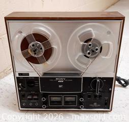 MaxSold Auction: SONY TC-377 Reel to Reel Tape Deck machine with Reels - Ottawa (Ontario, Canada) SELLER MANAGED Moving Online Auction - Coventry Road (STORAGE)