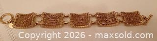 MaxSold Auction: Vintage 925 Gold Sterling Silver Bracelet.  - Ottawa (Ontario, Canada) SELLER MANAGED Moving Online Auction - Coventry Road (STORAGE)