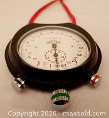 MaxSold Auction: Vintage HEUER Trackmaster Chronograph Stopwatch Mechanical Stop Watch Swiss Made - Ottawa (Ontario, Canada) SELLER MANAGED Moving Online Auction - Coventry Road (STORAGE)