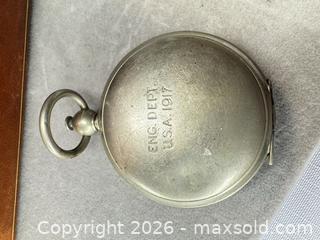 MaxSold Auction: 1917 ENG. DEPT. U.S.A. Pocket Compass, Nickel Case - San Jose (California, USA) PARTNER MANAGED Estate Sale Online Auction - E Humboldt