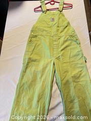 MaxSold Auction: Carhartt Light Green 100% Cotton Bib Overalls Made in USA - San Jose (California, USA) PARTNER MANAGED Estate Sale Online Auction - E Humboldt