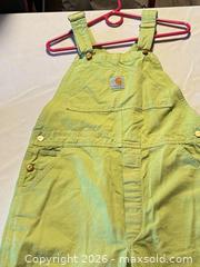 MaxSold Auction: Carhartt Light Green 100% Cotton Bib Overalls Made in USA - San Jose (California, USA) PARTNER MANAGED Estate Sale Online Auction - E Humboldt