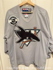 MaxSold Auction: CCM San Jose Sharks Hockey Jersey Adult M Gray/Teal / signed -autograph  - San Jose (California, USA) PARTNER MANAGED Estate Sale Online Auction - E Humboldt
