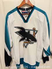 MaxSold Auction: CCM San Jose Sharks Medium Hockey Jersey Pullover - San Jose (California, USA) PARTNER MANAGED Estate Sale Online Auction - E Humboldt