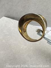 MaxSold Auction: Two-Tone Sterling Silver Gold-Plated Wide Band Ring Size 11 - San Jose (California, USA) PARTNER MANAGED Estate Sale Online Auction - E Humboldt