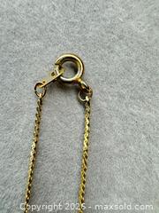 MaxSold Auction: Yellow Gold Tone Teardrop Opal Pendant Necklace, 18 in - San Jose (California, USA) PARTNER MANAGED Estate Sale Online Auction - E Humboldt