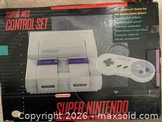 MaxSold Auction: Nintendo Super Nintendo Entertainment System (SNES) Console - Toronto (Ontario, Canada) SELLER MANAGED Moving Online Auction - Kennedy Road (STORAGE)