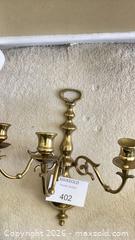 MaxSold Auction: Pair of Vintage 3-Arm Brass Wall Sconce Candelabras - Los Angeles (California, USA) PARTNER MANAGED Downsizing Online Auction - Sapphire Drive