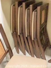 MaxSold Auction: Set of 6 Wood Dining/Accent Folding  - Los Angeles (California, USA) PARTNER MANAGED Downsizing Online Auction - Sapphire Drive