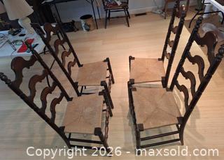 MaxSold Auction: Set of (4) Ladder Back Chairs - Walworth (New York, USA) PARTNER MANAGED Estate Sale Online Auction - Fairway 18