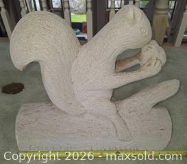 MaxSold Auction: Signed Squirrel Sculpture  - Walworth (New York, USA) PARTNER MANAGED Estate Sale Online Auction - Fairway 18