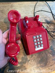 MaxSold Auction: Vintage Red Corded Phone - Walworth (New York, USA) PARTNER MANAGED Estate Sale Online Auction - Fairway 18