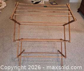 MaxSold Auction: Vintage Wooden Quilt Rack - Walworth (New York, USA) PARTNER MANAGED Estate Sale Online Auction - Fairway 18