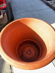 MaxSold Auction: Extra-Large Italian Terracotta Planter, 18" Dia x 15" H - Campbell (California, USA) SELLER MANAGED Estate Sale Online Auction - Dell Avenue