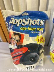 MaxSold Auction: Polaroid PopShots Disposable Instant Cameras (Lot of 2) - Campbell (California, USA) SELLER MANAGED Estate Sale Online Auction - Dell Avenue