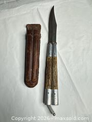 MaxSold Auction: Butterfly / Balisong Knife with Antler Handle, Steel Blade - Morgan Hill (California, USA) PARTNER MANAGED Estate Sale Online Auction -  Dougherty Avenue