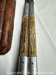 MaxSold Auction: Butterfly / Balisong Knife with Antler Handle, Steel Blade - Morgan Hill (California, USA) PARTNER MANAGED Estate Sale Online Auction -  Dougherty Avenue