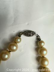 MaxSold Auction: Freshwater Cultured Pearl Necklace with Sterling Silver Clasp - Morgan Hill (California, USA) PARTNER MANAGED Estate Sale Online Auction -  Dougherty Avenue