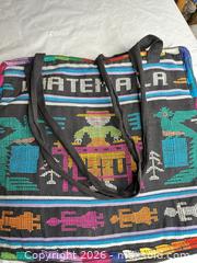MaxSold Auction: Guatemalan Black Medium Tote Bag with Zipper - Morgan Hill (California, USA) PARTNER MANAGED Estate Sale Online Auction -  Dougherty Avenue