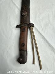 MaxSold Auction: Marked Early 1900s Bayonet with Scabbard - Morgan Hill (California, USA) PARTNER MANAGED Estate Sale Online Auction -  Dougherty Avenue