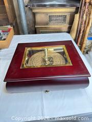 MaxSold Auction: Mr. Christmas Mahogany Disc Music Box - Morgan Hill (California, USA) PARTNER MANAGED Estate Sale Online Auction -  Dougherty Avenue