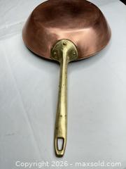 MaxSold Auction: Paul Revere 8-inch Copper Fry Pan with Brass Handle - Morgan Hill (California, USA) PARTNER MANAGED Estate Sale Online Auction -  Dougherty Avenue