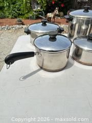 MaxSold Auction: Revere Ware Stainless Steel Cookware Set, 9 Piece - Morgan Hill (California, USA) PARTNER MANAGED Estate Sale Online Auction -  Dougherty Avenue