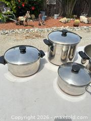 MaxSold Auction: Revere Ware Stainless Steel Cookware Set, 9 Piece - Morgan Hill (California, USA) PARTNER MANAGED Estate Sale Online Auction -  Dougherty Avenue