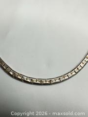 MaxSold Auction: Sterling Silver Box Chain Necklace, 20–24 in - Morgan Hill (California, USA) PARTNER MANAGED Estate Sale Online Auction -  Dougherty Avenue