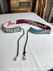 MaxSold Auction: Turquoise Blue Beaded Belt with Cowrie Shells - Morgan Hill (California, USA) PARTNER MANAGED Estate Sale Online Auction -  Dougherty Avenue