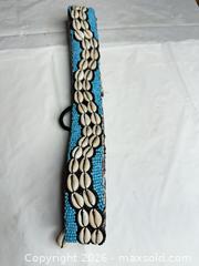 MaxSold Auction: Turquoise Blue Beaded Belt with Cowrie Shells - Morgan Hill (California, USA) PARTNER MANAGED Estate Sale Online Auction -  Dougherty Avenue