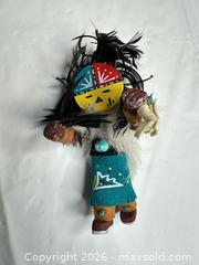 MaxSold Auction: Turquoise Wood Kachina Doll, 4–6 in, Signed "Sun Face" - Morgan Hill (California, USA) PARTNER MANAGED Estate Sale Online Auction -  Dougherty Avenue