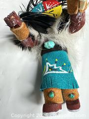 MaxSold Auction: Turquoise Wood Kachina Doll, 4–6 in, Signed "Sun Face" - Morgan Hill (California, USA) PARTNER MANAGED Estate Sale Online Auction -  Dougherty Avenue