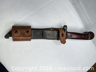 MaxSold Auction: Vintage Bayonet with Wood Handle & Scabbard - Morgan Hill (California, USA) PARTNER MANAGED Estate Sale Online Auction -  Dougherty Avenue