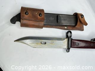 MaxSold Auction: Vintage Bayonet with Wood Handle & Scabbard - Morgan Hill (California, USA) PARTNER MANAGED Estate Sale Online Auction -  Dougherty Avenue