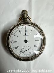 MaxSold Auction: Waltham Silver Open-Face Pocket Watch, Approx. 50 mm - Morgan Hill (California, USA) PARTNER MANAGED Estate Sale Online Auction -  Dougherty Avenue