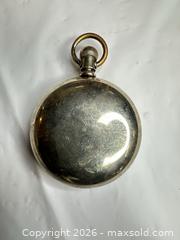 MaxSold Auction: Waltham Silver Open-Face Pocket Watch, Approx. 50 mm - Morgan Hill (California, USA) PARTNER MANAGED Estate Sale Online Auction -  Dougherty Avenue
