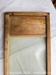MaxSold Auction: Wooden Washboard with Ribbed Glass Surface, Medium - Morgan Hill (California, USA) PARTNER MANAGED Estate Sale Online Auction -  Dougherty Avenue