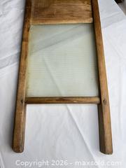 MaxSold Auction: Wooden Washboard with Ribbed Glass Surface, Medium - Morgan Hill (California, USA) PARTNER MANAGED Estate Sale Online Auction -  Dougherty Avenue