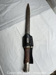 MaxSold Auction: WWI Bayonet with Stamped Ricasso and Metal Fittings - Morgan Hill (California, USA) PARTNER MANAGED Estate Sale Online Auction -  Dougherty Avenue