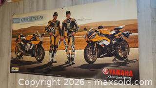 MaxSold Auction: Yamaha 6oth Anniversary Vinyl Poster - Riverview (Florida, USA) SELLER MANAGED Downsizing Online Auction -  Holly Heath Drive