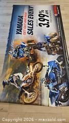 MaxSold Auction: Yamaha Get Out And Ride Vinyl Poster - Riverview (Florida, USA) SELLER MANAGED Downsizing Online Auction -  Holly Heath Drive