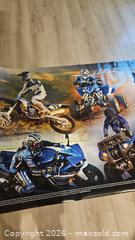 MaxSold Auction: Yamaha Get Out And Ride Vinyl Poster - Riverview (Florida, USA) SELLER MANAGED Downsizing Online Auction -  Holly Heath Drive