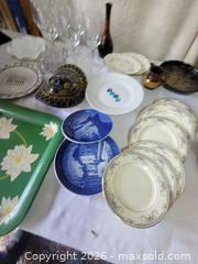 MaxSold Auction: Collection of Stuff. Royal Doulton Plates, wine glasses, collector plates, metal tray etc - Ottawa (Ontario, Canada) SELLER MANAGED Downsizing Online Auction - Woodpark Way