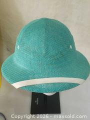 MaxSold Auction: Teal Green Woven Hard Straw Safari or Pith Helmet. - Ottawa (Ontario, Canada) SELLER MANAGED Downsizing Online Auction - Woodpark Way