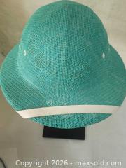 MaxSold Auction: Teal Green Woven Hard Straw Safari or Pith Helmet. - Ottawa (Ontario, Canada) SELLER MANAGED Downsizing Online Auction - Woodpark Way