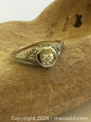 MaxSold Auction: Art Deco 1930's 14 Karat White Gold Diamond Solitaire Engagement Ring - Saanich (British Columbia, Canada) PARTNER MANAGED Reseller Online Auction - Old West Saanich Road