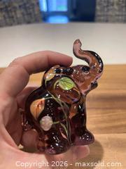 MaxSold Auction: Handpainted Fenton Glass Elephant - Ottawa (Ontario, Canada) SELLER MANAGED Downsizing Online Auction - Acklam Terrace